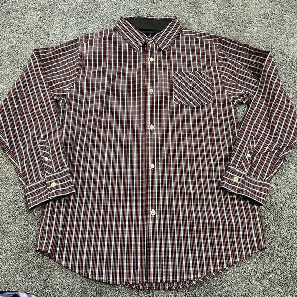 Nautica Big Boys Plaid Button Down Shirt size XL 18/20 - Picture 1 of 3